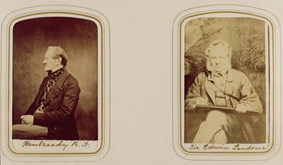Ritratto di William Mulready (1786-1863) di Cundall, Downes & Co., Londra, e di Sir Edwin Landseer (1802-73) di John Watkins, Londra, c.1860 (stampa all
